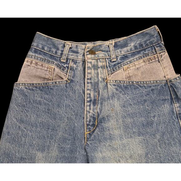 Vtg Guess Paris Jeans Georges Marciano Tapered High Rise Denim Size 24x29 Actual - Picture 4 of 14